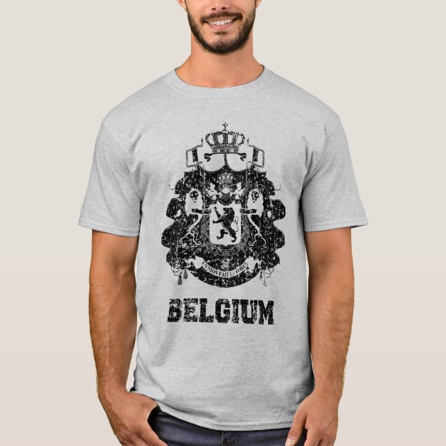 Camiseta Casaco de armas da Bélgica (Frente)