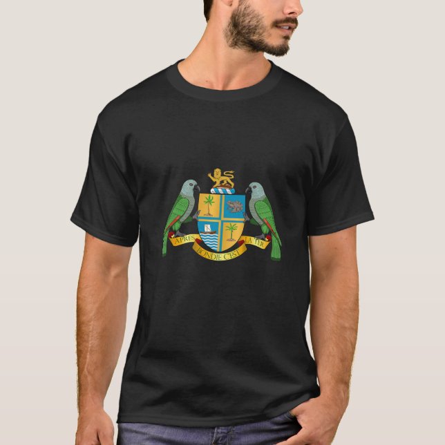 Camiseta Casaco De Armas Da Domínica (Frente)