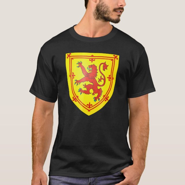 Camiseta Casaco De Armas Da Escócia Tee Flag Souvenir Edinb (Frente)