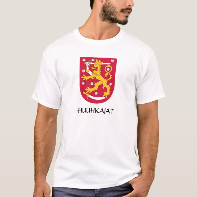 Camiseta Casaco de Armas da Finlândia Huhkajat T-Shirt (Frente)