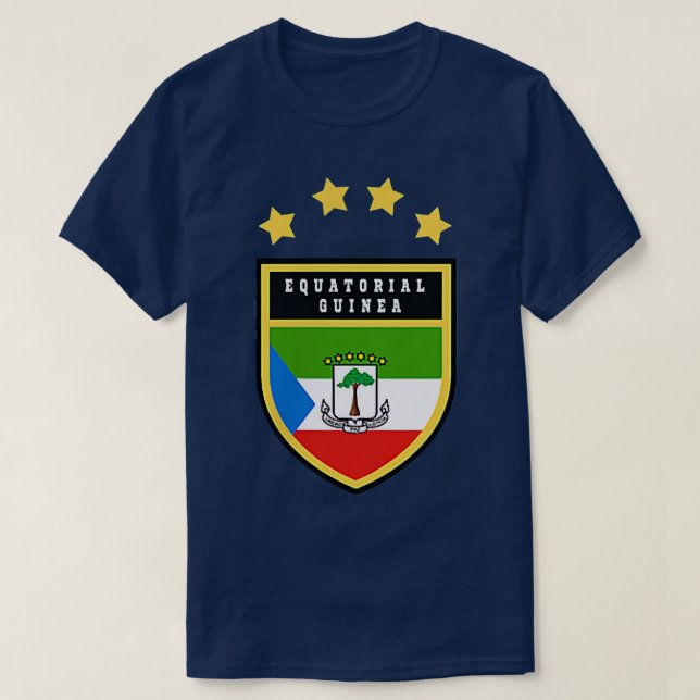 Camiseta Casaco de armas da Guiné Equatorial pri (Frente do Design)