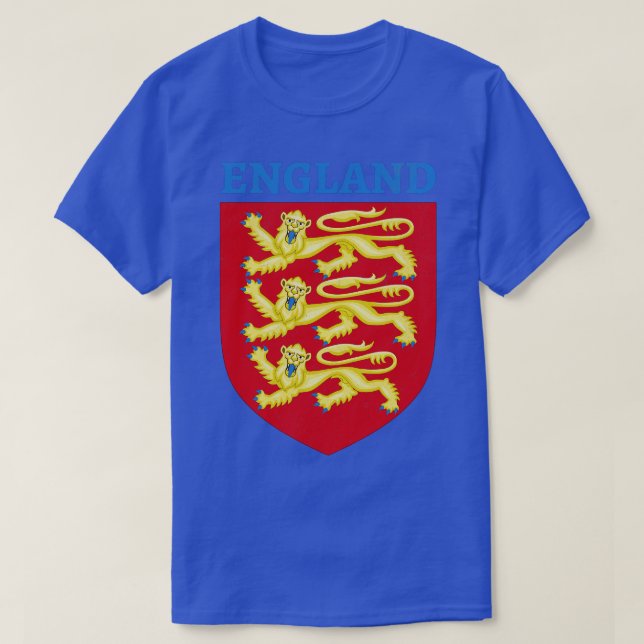 Camiseta Casaco de Armas da Inglaterra (Frente do Design)