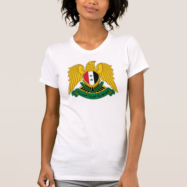 Camiseta casaco de armas da síria (Frente)