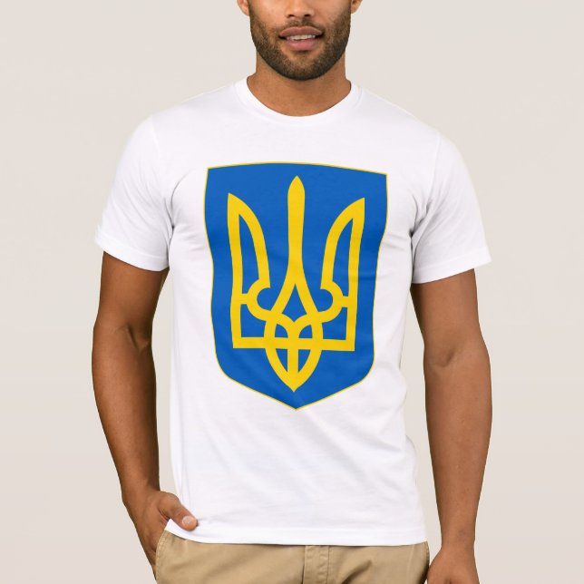 Camiseta Casaco de armas da Ucrânia (Frente)