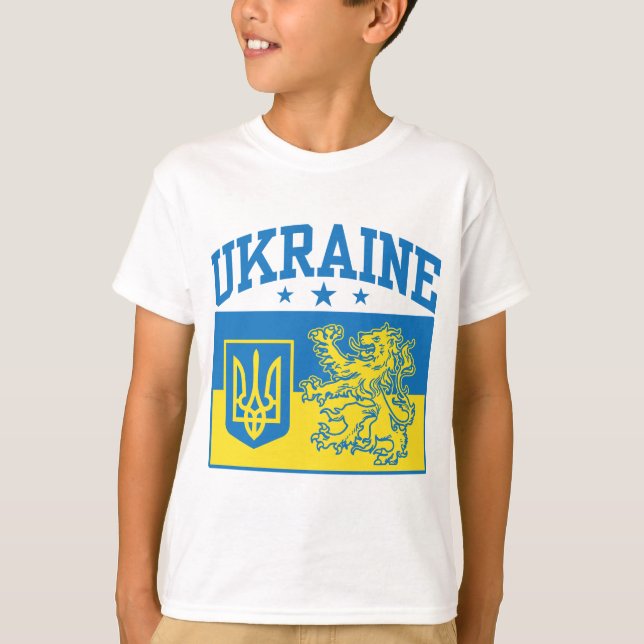 Camiseta Casaco de armas da Ucrânia (Frente)