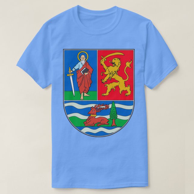 Camiseta Casaco de armas da Voivodina Sérvia (Frente do Design)