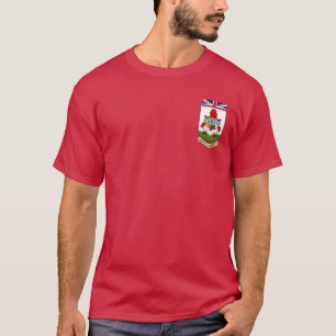 Camiseta Casaco de Armas das Bermudas - bolso