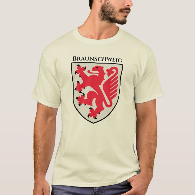 Camiseta Casaco de Armas de Braunschweig, Alemanha (Frente)