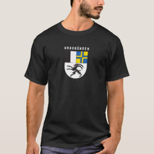 Camiseta Casaco de armas de Canton Graubünden, Suiça