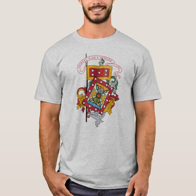 Camiseta Casaco de Armas de Cuenca, Equador (Frente)