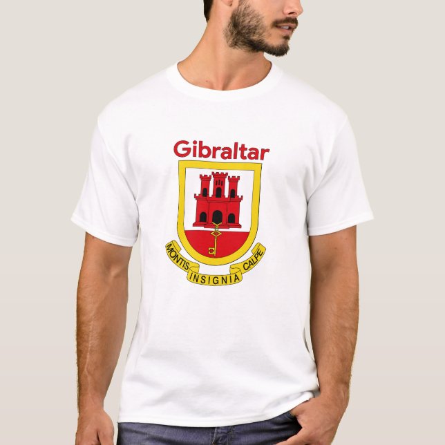 Camiseta Casaco de armas de Gibraltar (Frente)