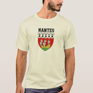 Camiseta Casaco de Armas de Nantes, França T-Shirt