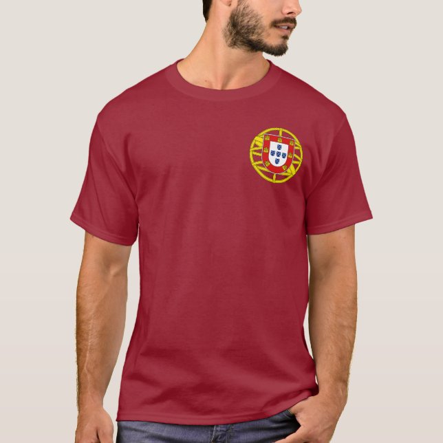 Camiseta Casaco de Armas de Portugal (Cacau Menor) (Frente)