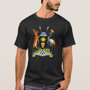 Camiseta Casaco de armas de Uganda Tee Flag souvenir Kampal