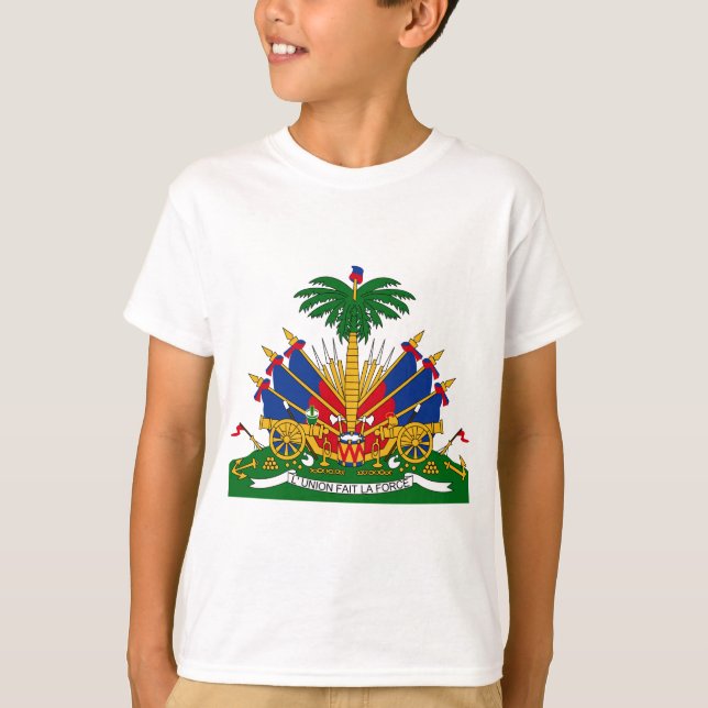 Camiseta Casaco De Armas Do Haiti (Frente)
