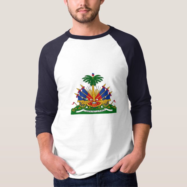 Camiseta Casaco de armas do Haiti (Frente)