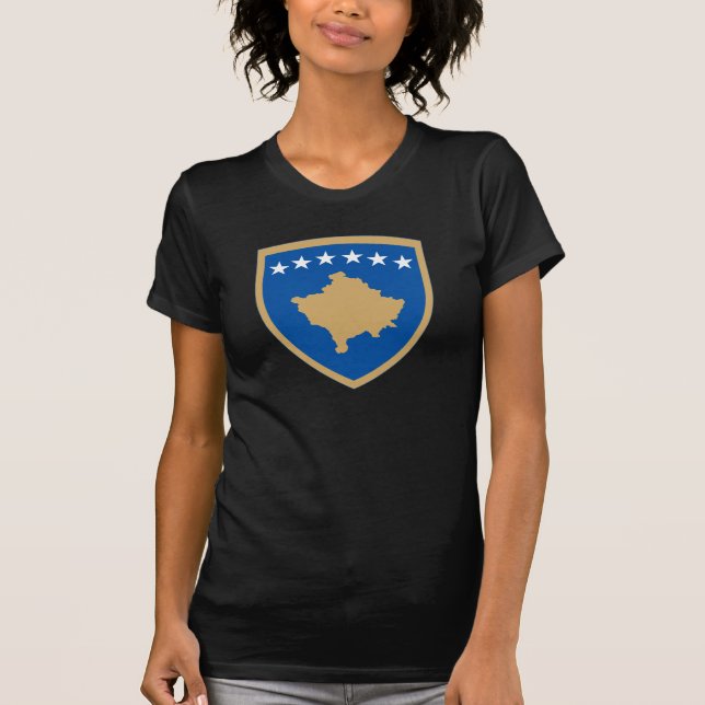 Camiseta Casaco de armas do Kosovo (Frente)