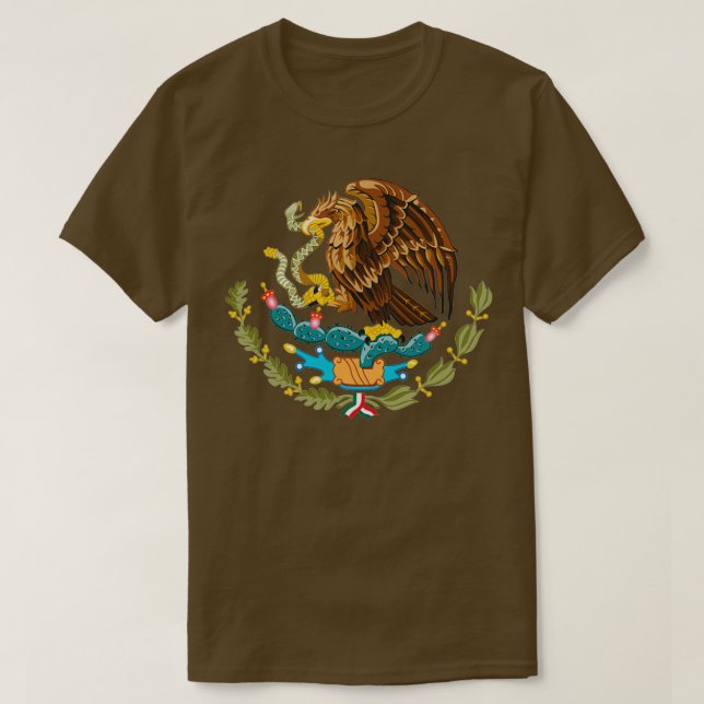 Camiseta Casaco de Armas do México (Frente do Design)