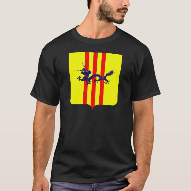 Camiseta Casaco de Armas do Vietname do Sul (1954 - 1955) (Frente)