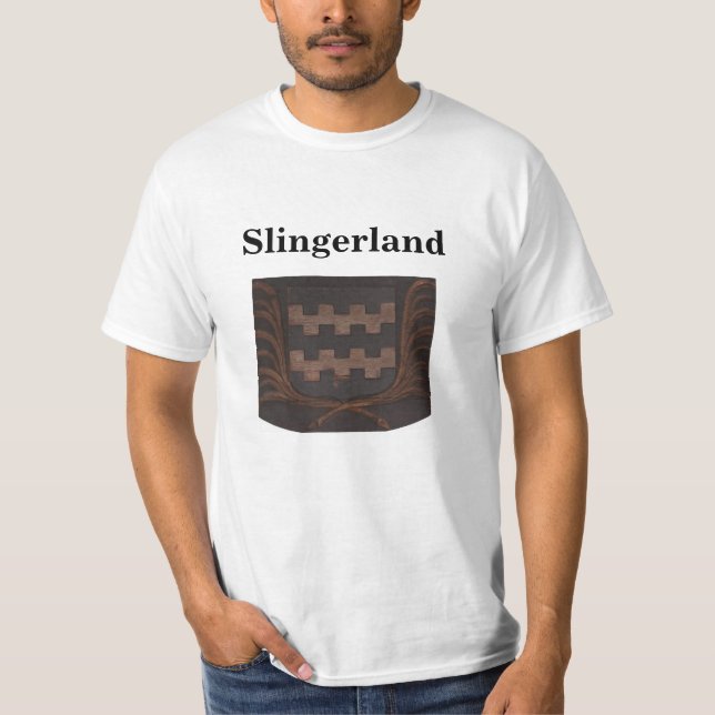Camiseta Casaco de armas em Slingerland (Frente)
