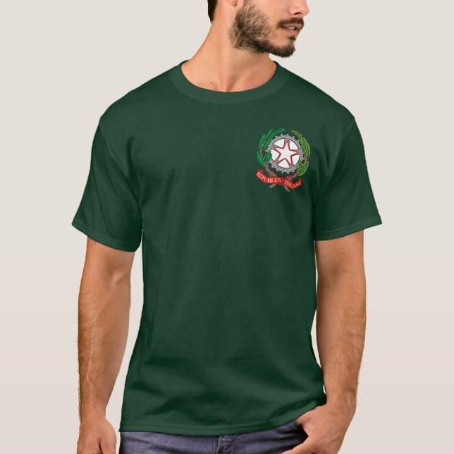 Camiseta Casaco de armas italianas (Frente)