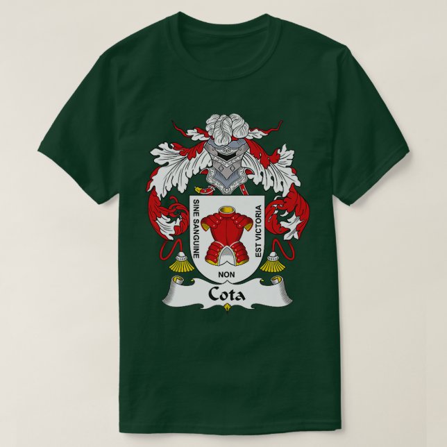Camiseta Casaco de Armas - Prêmio de Crest Familiar (Frente do Design)