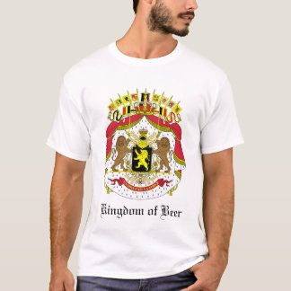 Camiseta Casaco de Bélgica do reino do braço do t-shirt da
