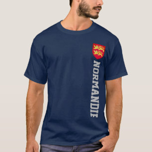 Camiseta Casaco de Braços da Normandia - FRANCE T-Shirt