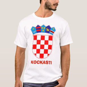 Camiseta Casaco de Braços de Kockasti T-Shirt da Croácia
