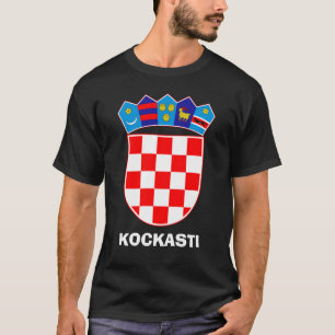 Camiseta Casaco de Braços de Kockasti T-Shirt da Croácia