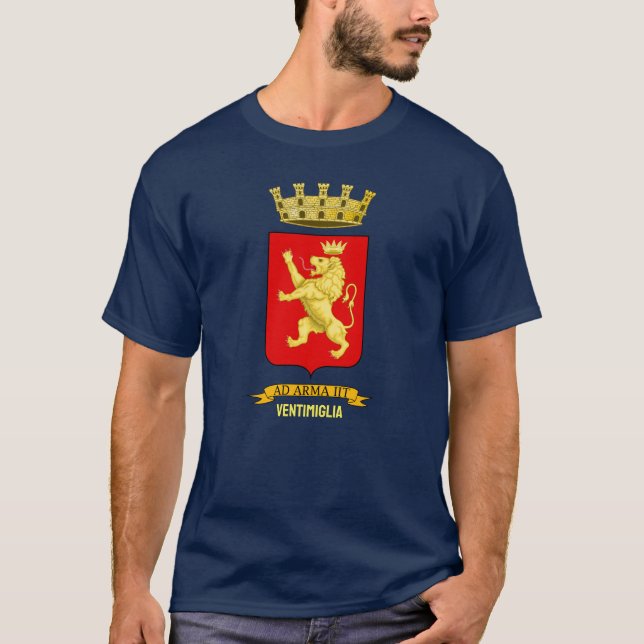 Camiseta Casaco de braços de Ventimiglia (Frente)