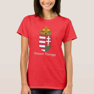 Camiseta CASACO de Braços VERMELHA Nemzeti Tizenegy T-Shir
