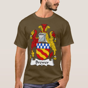 Camiseta Casaco de Brewer Arms Family Crest