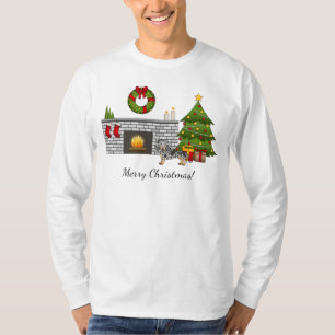 Camiseta Casaco de Dachshund preto e bronzeado
