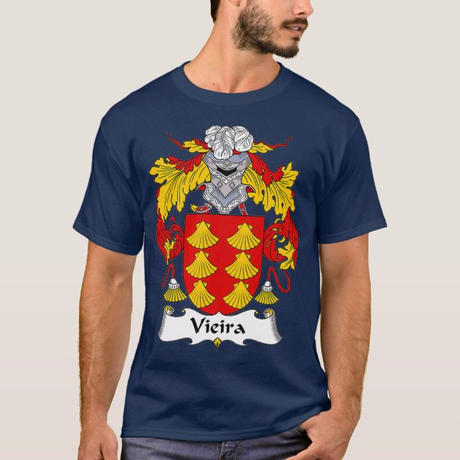 Camiseta Casaco de Guarda Familiar de Armas (Frente)