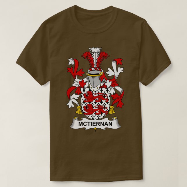 Camiseta Casaco de Segurança Familiar de Armas McTiernan (Frente do Design)