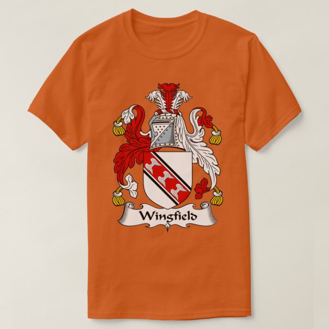 Camiseta Casaco de Wingfield do Armamento Centro Familiar (Frente do Design)