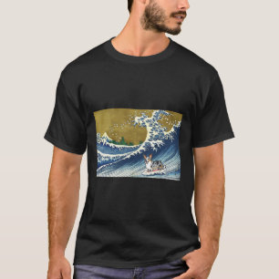 Camiseta Casaco engraçado retrô vintage onda de surf Merle