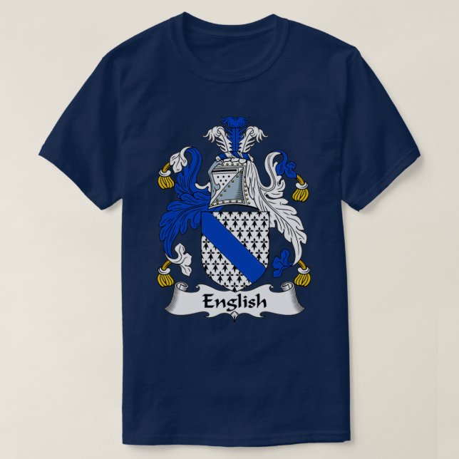 Camiseta Casaco Inglês do Armamento Family Crest (Frente do Design)