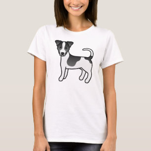 Camiseta Casaco Negra E Branca Jack Russell Terrier