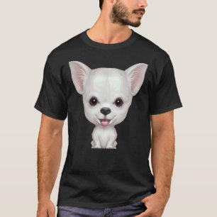 Camiseta Casaco Suave Branco Chihuahua