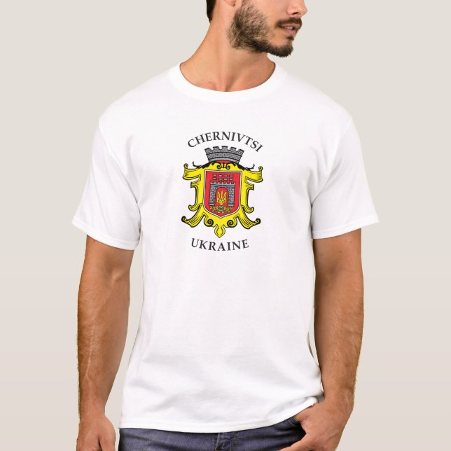 Camiseta Casacos da cidade de Chernivtsi, Ucrânia (Frente)