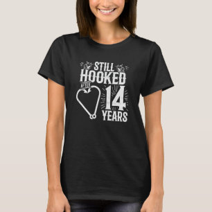 Camiseta Casado 14 Anos - Casal De Pesca - Casamento 14 A