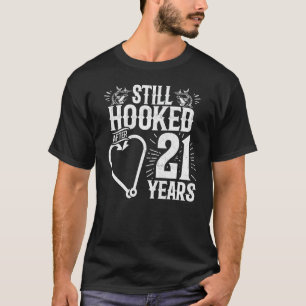 Camiseta Casado 21 Anos - Casal De Pesca - 21 Casas De rua 