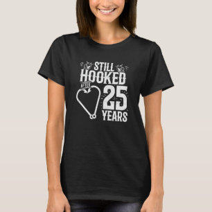 Camiseta Casado 25 Anos - Casal De Pesca - Casamento 25 A