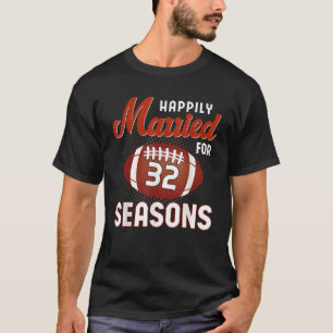 Camiseta Casado 32 Anos Casais Pegada no Aniversário do Cas