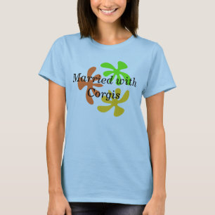 Camiseta Casado com Corgis