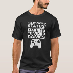 Camiseta Casado com o Namorando do jogador de relacionament