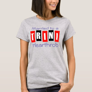 Camiseta Casado com Trini Hearthrob (ou seu texto)