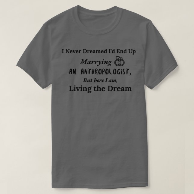 Camiseta Casado com um antropólogo (Frente do Design)
